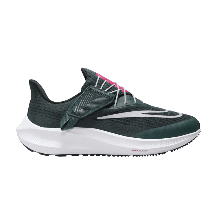 Nike Air Zoom Pegasus 39 FlyEase Wide 'Deep Jungle Metallic Silver' (Women's)