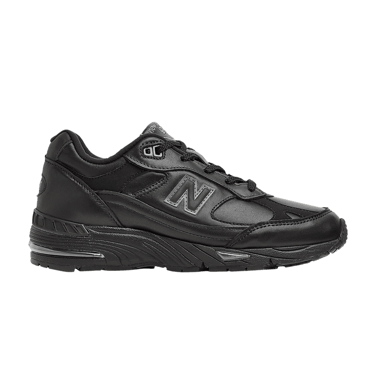 New Balance 991 Leather Black Grey (Women's)