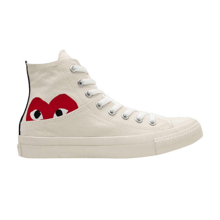 Converse Comme des Garçons PLAY x Chuck Taylor All Star High 'Half Logo - Milk'