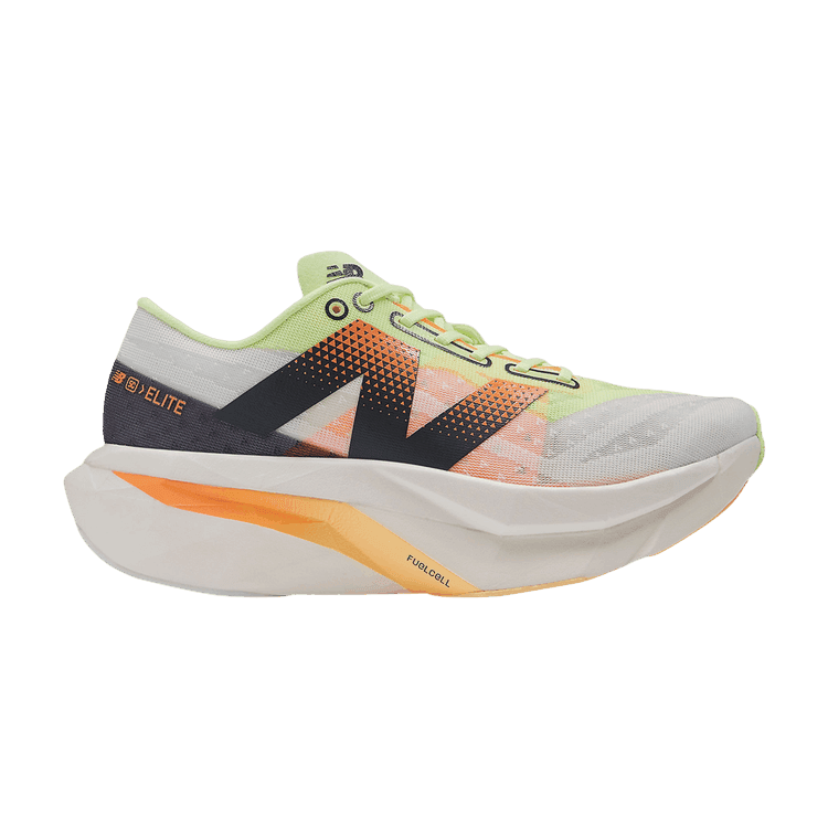 New Balance FuelCell SuperComp Elite v4 White Bleached Lime Glo Hot Mango (Women's)