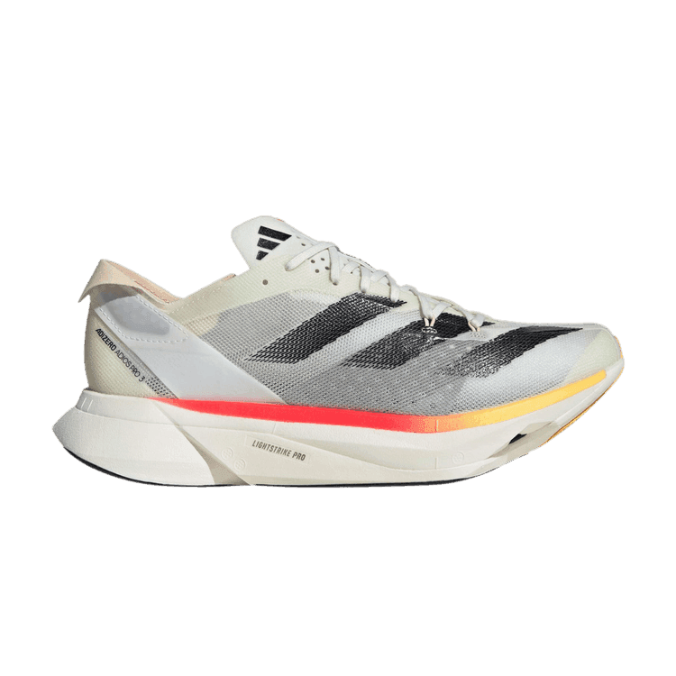 adidas Adizero Adios Pro 3 Ivory Core Black Crystal Sand