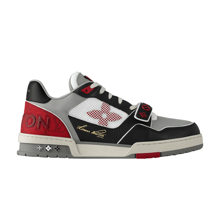 Louis Vuitton Lolv Trainer Strap On Black Grey Red