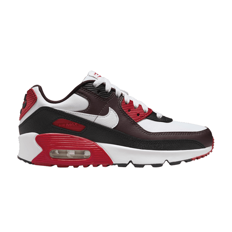 Nike Air Max 90 Burgundy Crush Black University Red White (GS)