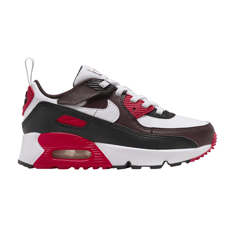Nike Air Max 90 EasyOn Burgundy Crush Black University Red White (PS)