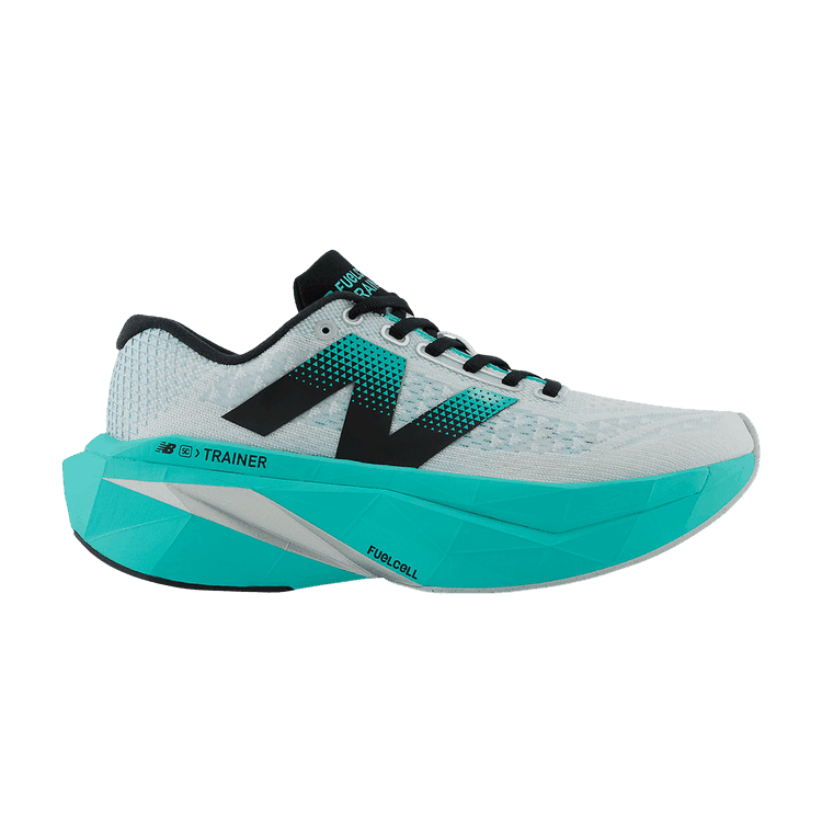 New Balance FuelCell SuperComp Trainer v3 White Cyber Jade Silver Metallic (Women's)