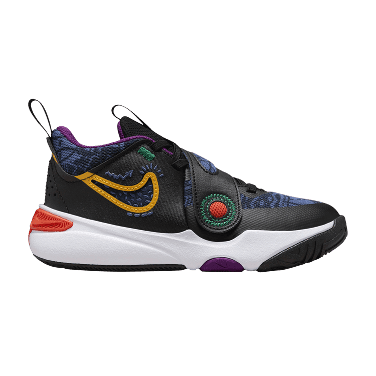 Nike Team Hustle D 11 SE Black Mystic Navy Cosmic Clay University Gold (PS)
