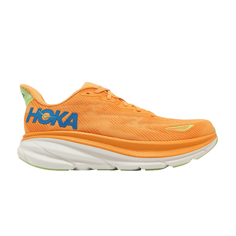 Hoka Clifton 9 2E Wide 'Solar Flare Lettuce'
