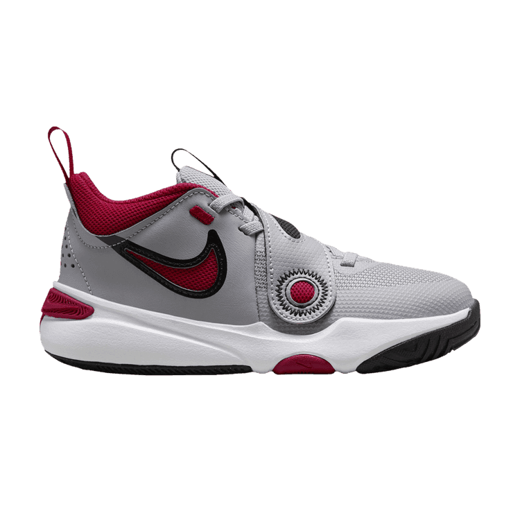 Nike Team Hustle D 11 Cement Grey Black White Gym Red (PS)