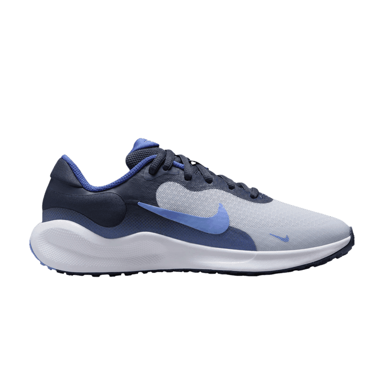 Nike Revolution 7 Football Grey Thunder Blue Astronomy Blue Royal Pulse (GS)