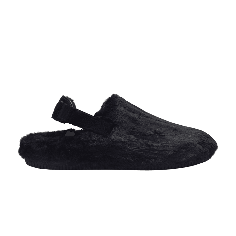 Nike Calm Mule SE 'Triple Black Fur' (Women's)