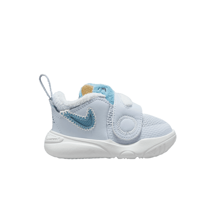 Nike Team Hustle D 11 Football Grey Summit White Celestial Gold Denim Turquoise (TD)