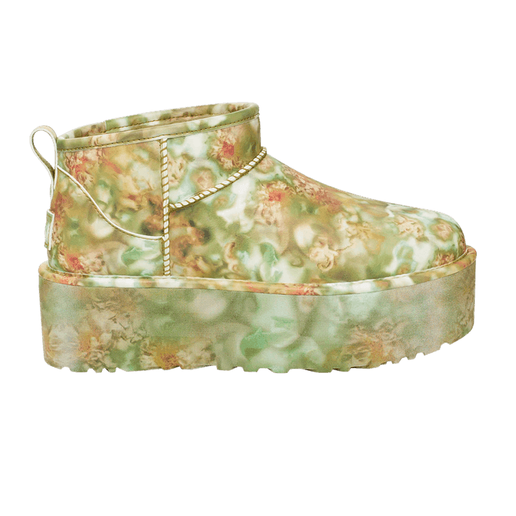 UGG Classic Ultra Mini Platform Boot Collina Strada Green Floral
