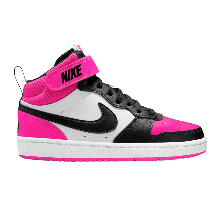 Nike Court Borough Mid 2 White Fierce Pink Black (GS)