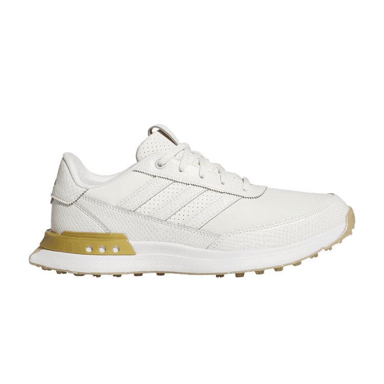 adidas S2G 24 Leather Spikeless Golf Off White Gold Metallic Gum (Women's)