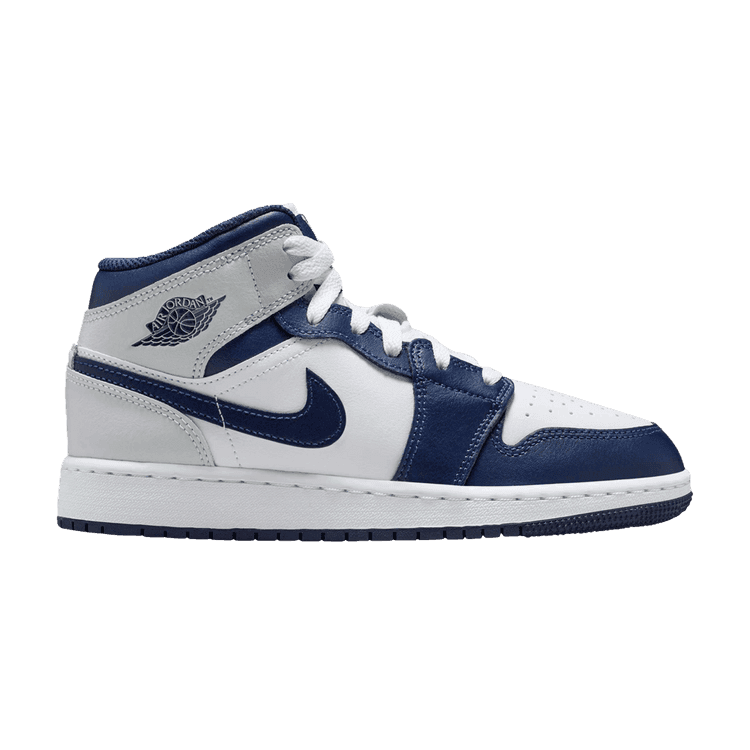 Air Jordan 1 Mid GS "Light Smoke Grey/Obsidian
