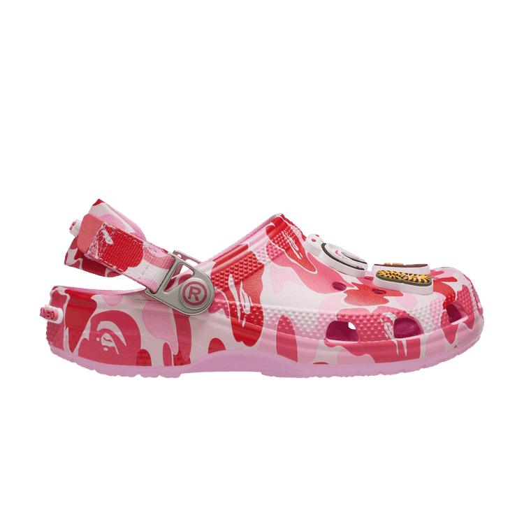 Crocs Classic Clog A Bathing Ape ABC Camo Pink (Kids)