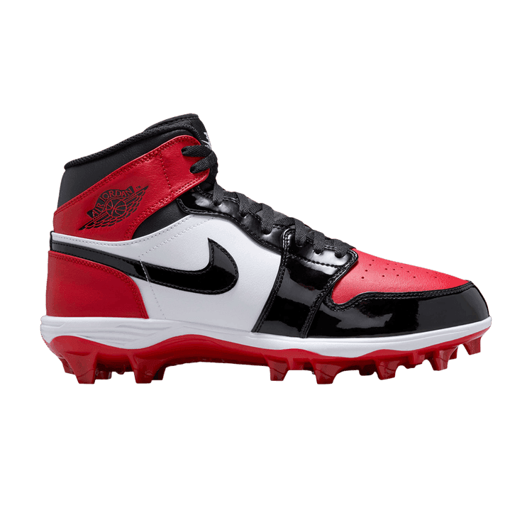 Jordan 1 Mid TD Cleat Bred Toe