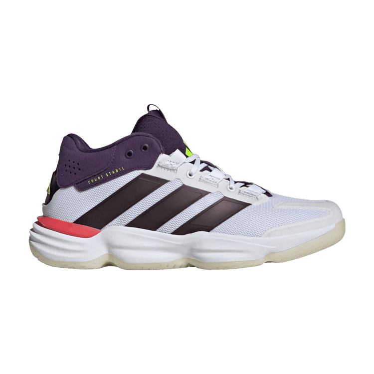 adidas Court Stabil Indoor White Aurora Plum