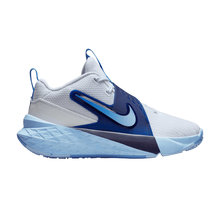 Nike Team Hustle D 12 White Psychic Blue Midnight Navy University Blue (GS)