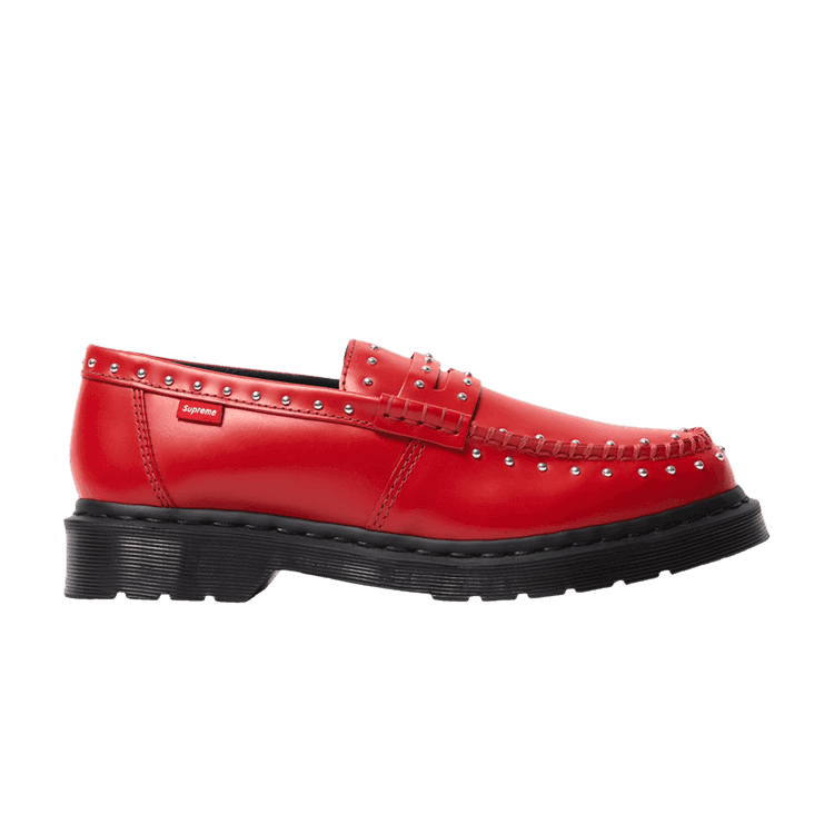 Dr. Martens Studded Penton Loafer Supreme Red
