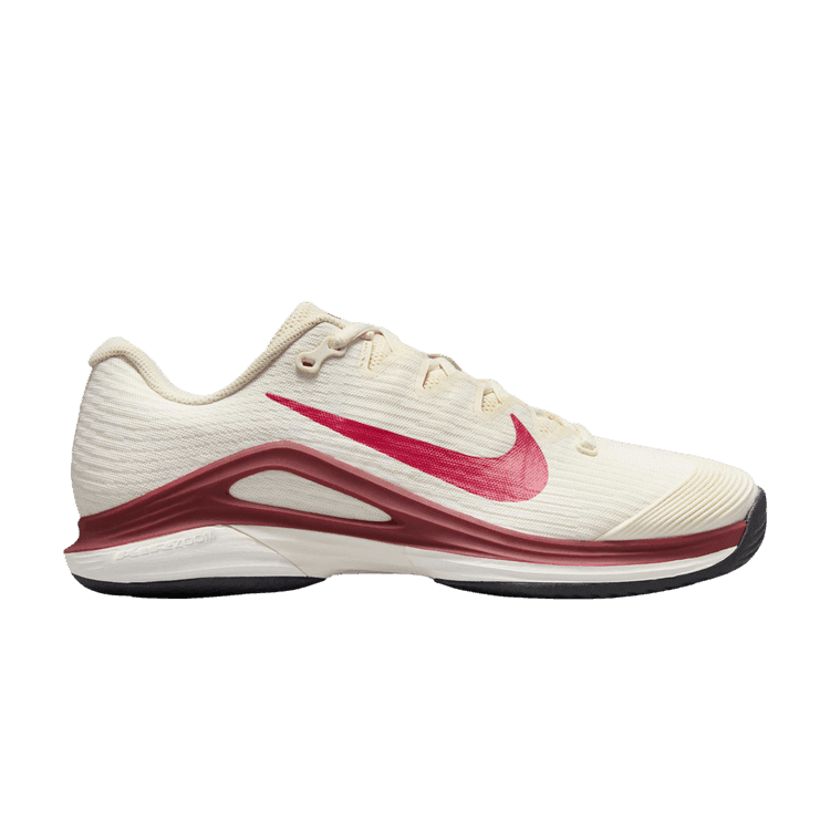Nike Court Air Zoom Vapor 12 HC Pale Ivory Sail Team Red Rush Pink (Women's)