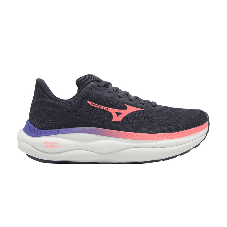 Mizuno Wave Sky 9 Odyssey Gray Striking Coral Iris Bloom (Women's)