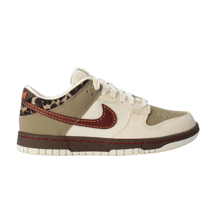 Nike Dunk Low Retro Khaki Team Red Pearl White (Women's)