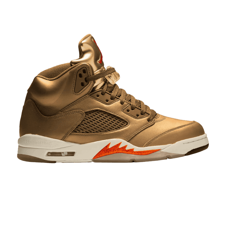 Jordan 5 Retro WNBA Metallic Gold Brilliant Orange (Women's)