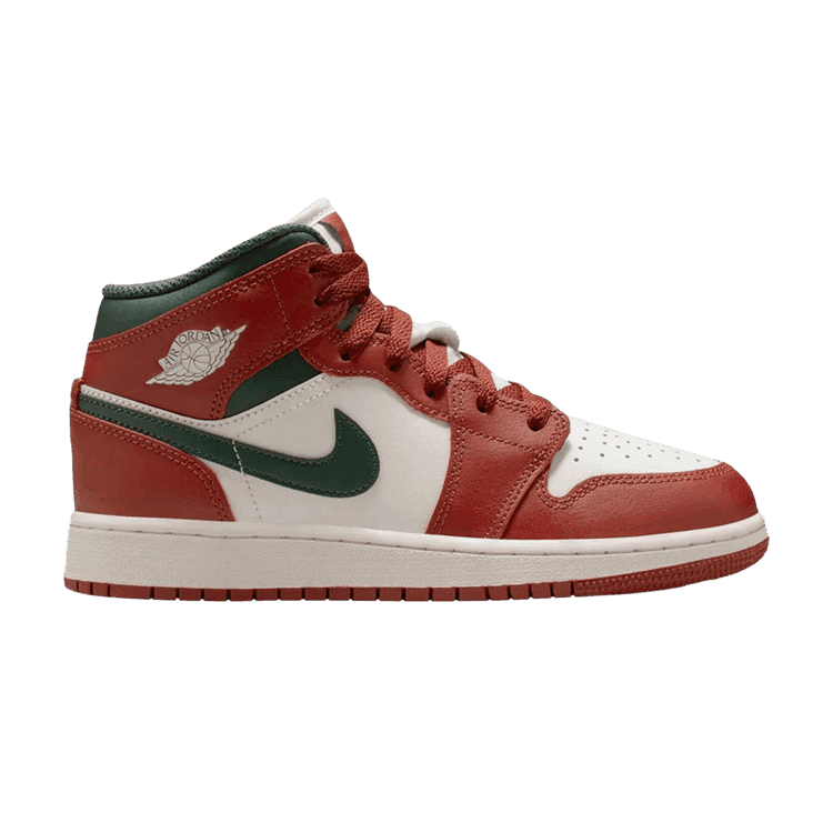 Jordan 1 Mid Redstone Midnight Green (GS)