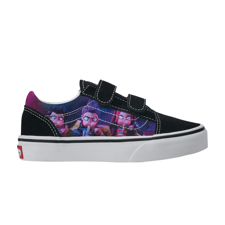Vans Old Skool V KPop Demon Hunters Black Purple (PS)