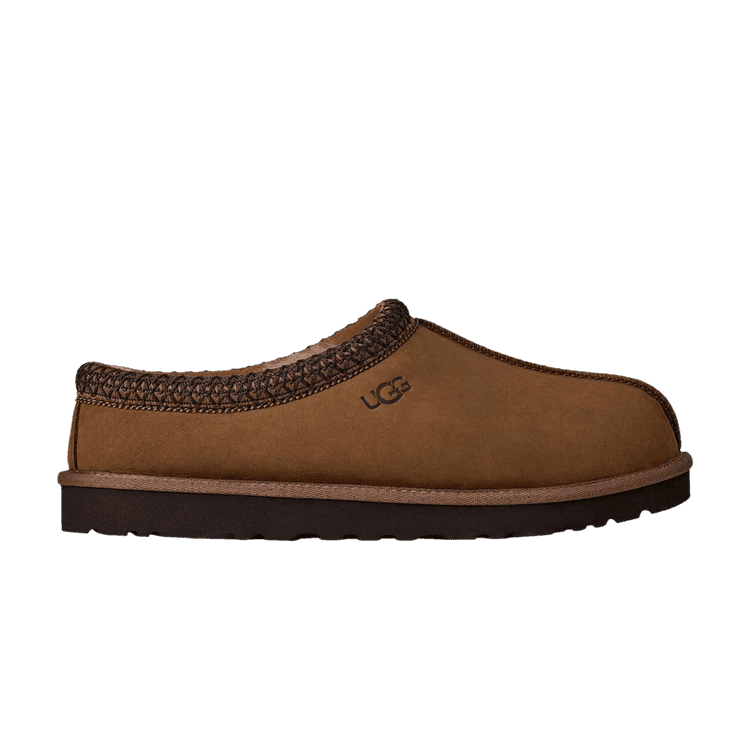 UGG Tasman II Nubuck Slipper Dark Chestnut