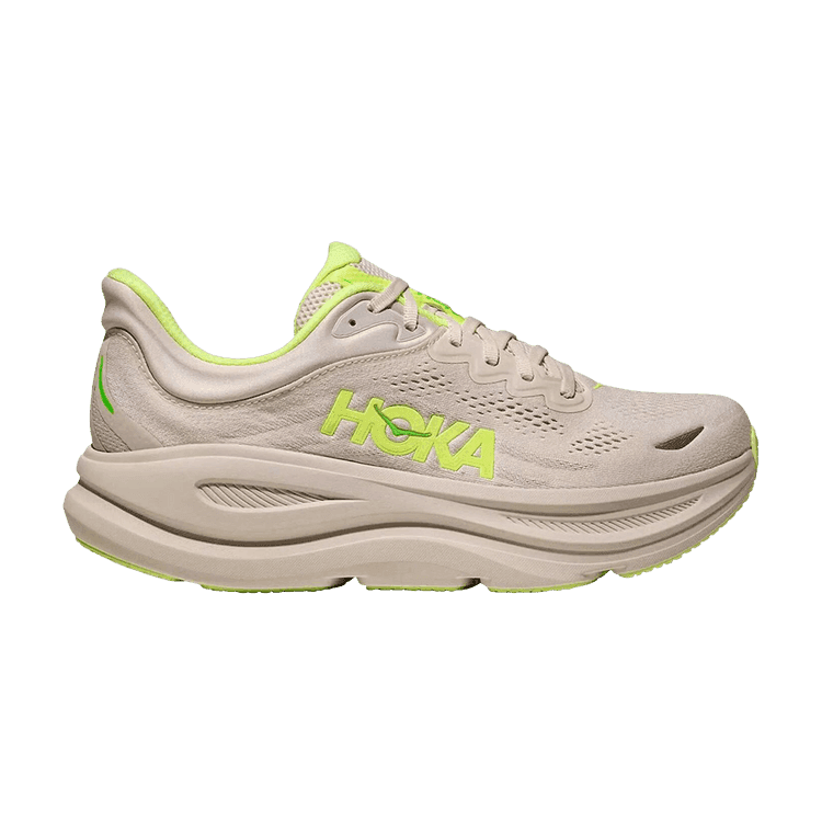 Hoka One One Bondi 9 Grout Neon Yuzu