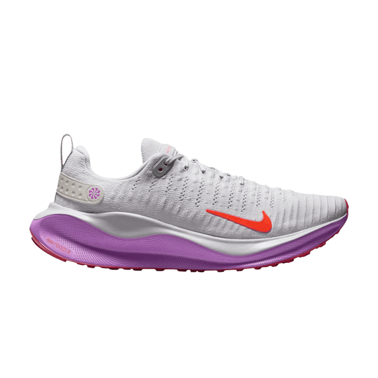 Nike React Infinity Run 4 Vast Grey Hyper Violet Bright Crimson