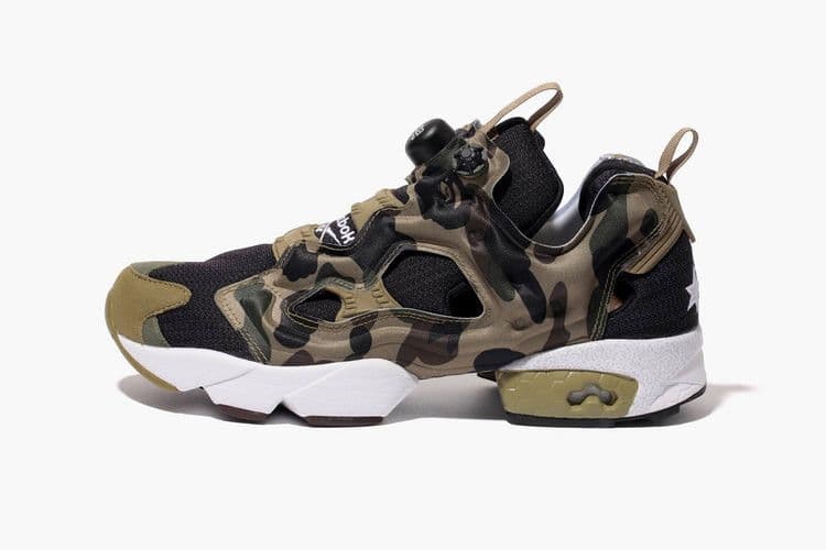 Reebok Instapump Fury mita sneakers x Bape Camo
