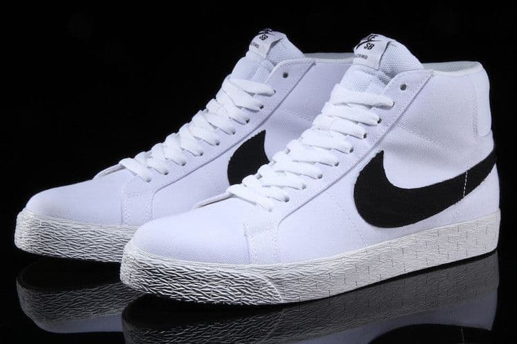 Nike SB Blazer Mid Canvas White Black