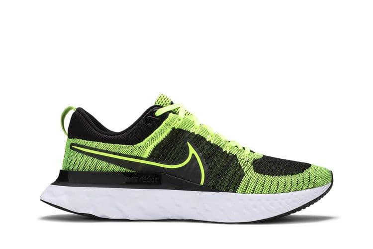 Nike React Infinity Run Flyknit 2 Volt Black