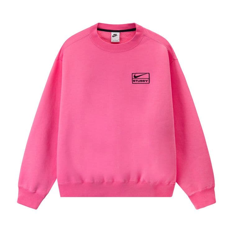 Nike x Stussy NRG Washed Fleece Crew 'Lotus Pink'
