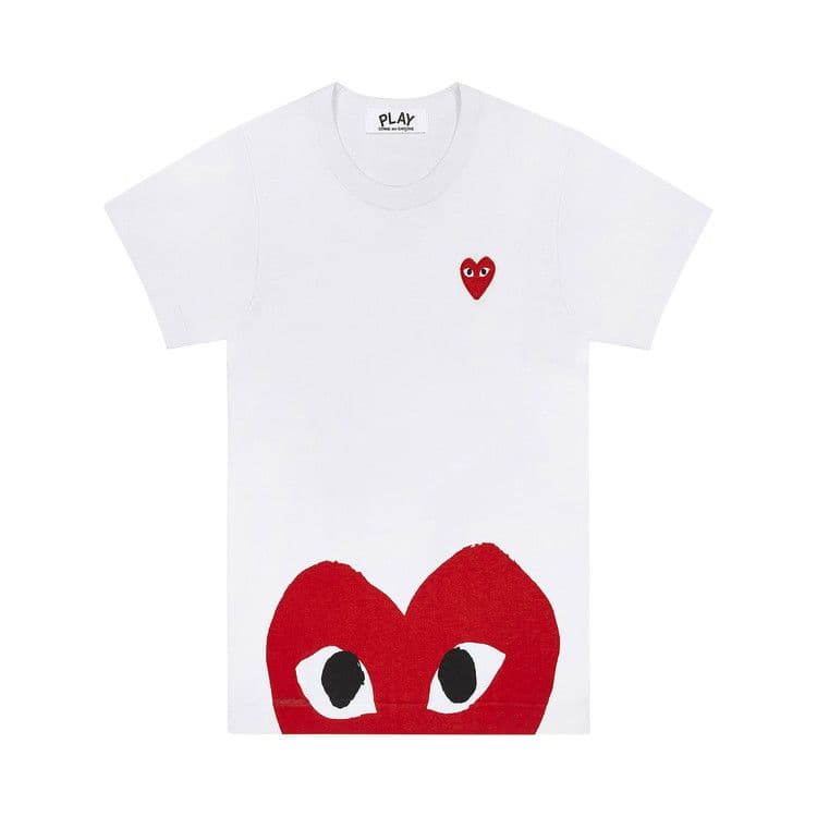 Comme des Garcons PLAY Play Red Half Heart T-shirt White — foto 2