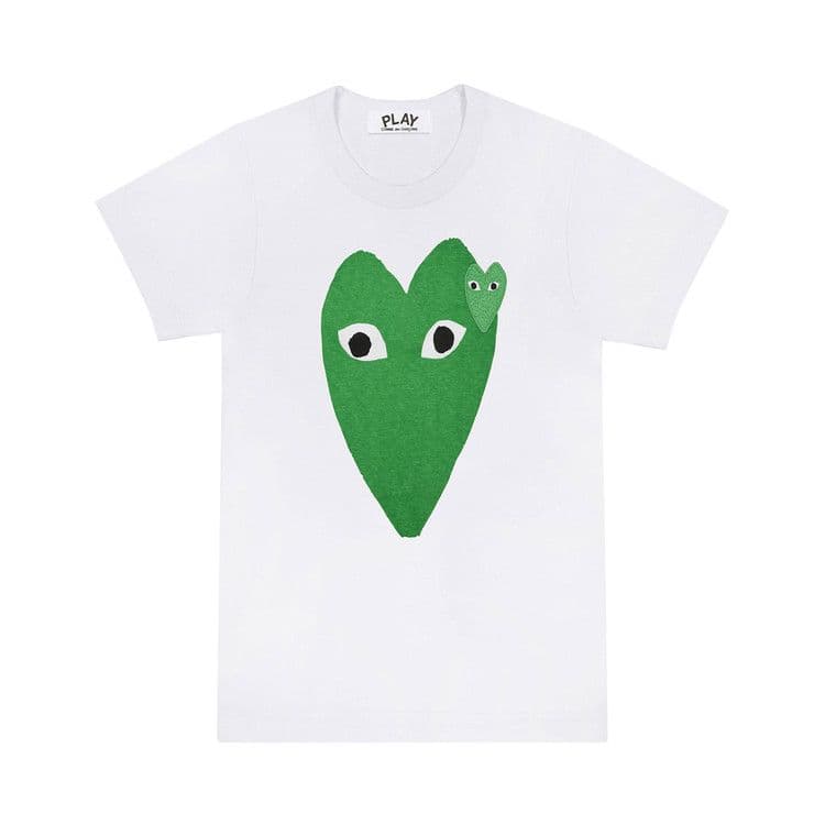 Comme des Garcons PLAY Play Green Hearts T-shirt White — foto 2