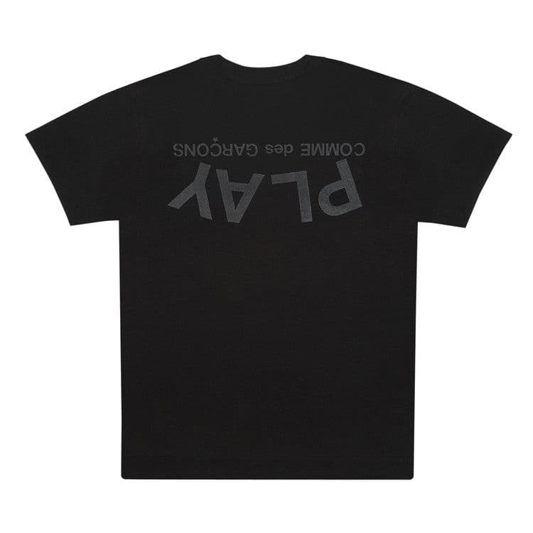 Comme des Garcons PLAY Play Black Text T-shirt Black — foto 3