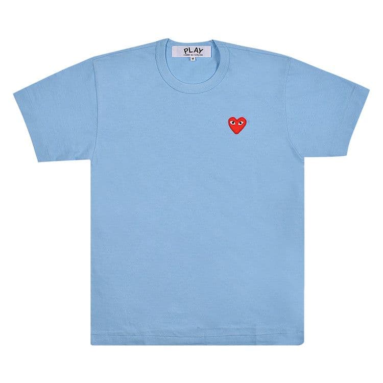 Comme des Garcons PLAY Play Pastelle Red Emblem T-shirt Blue — foto 2