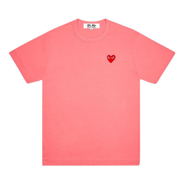 Comme des Garcons PLAY Play Pastelle Red Emblem T-shirt Pink — foto 2