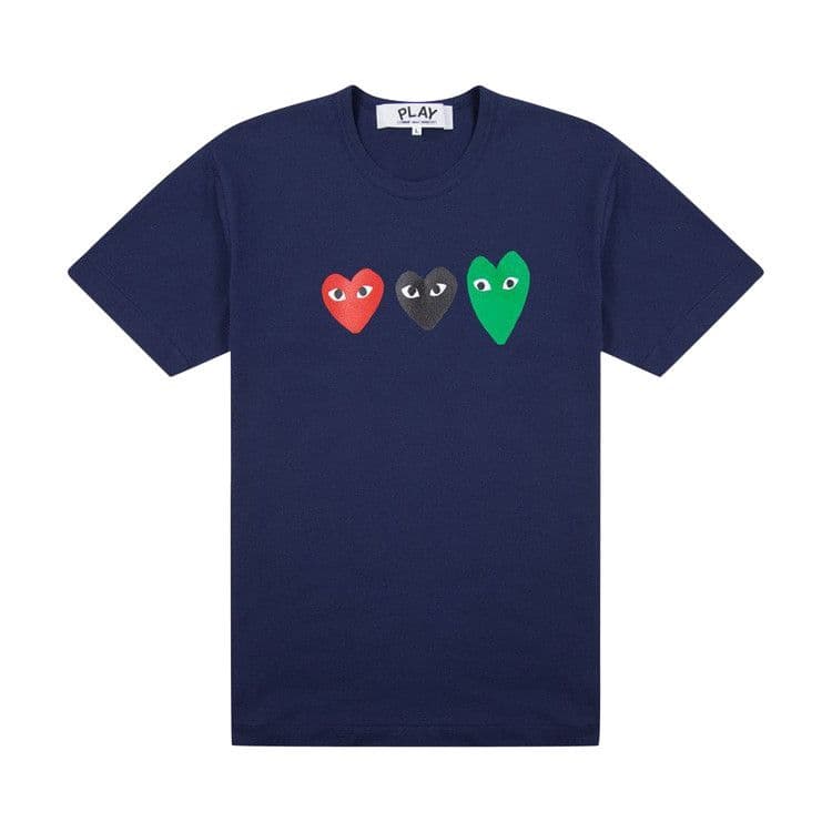 Comme des Garcons PLAY Play Multi Heart T-shirt Navy — foto 2