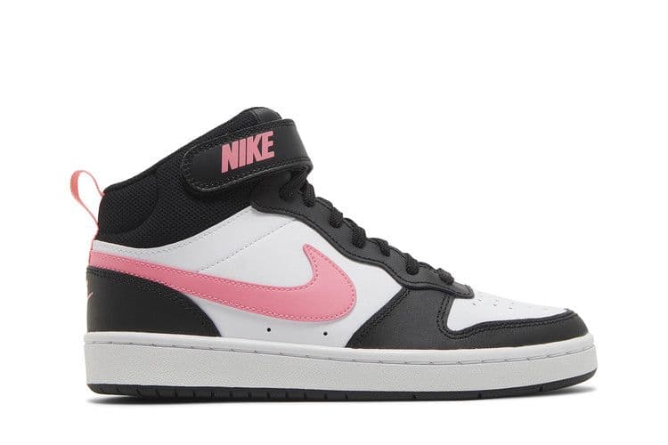 Nike Court Borough Mid 2 Black White Sunset Pulse (GS)