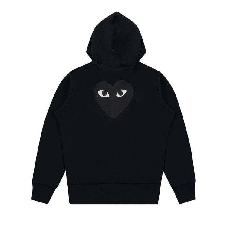 Comme des Garcons PLAY Play Big Black Heart Zip Up Hoodie Black — foto 3