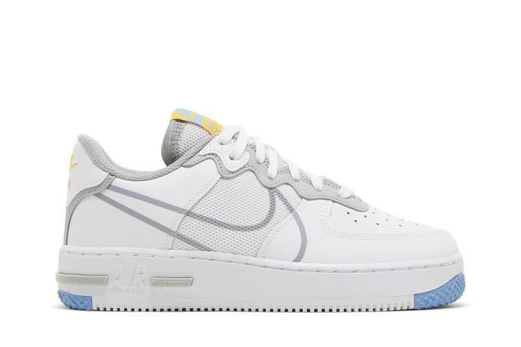 Nike Air Force 1 Low React SU White Light Smoke Grey (GS)