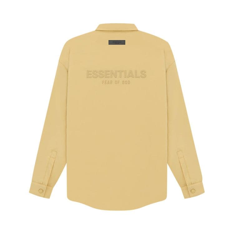 Fear of God Essentials Filled Nylon Shirt Jacket 'Light Tuscan' — photo 3