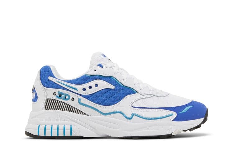 Saucony 3D Grid Hurricane White Royal