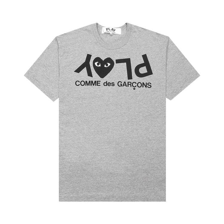 Comme des Garcons PLAY Play Inverted Text T-shirt Grey — foto 2