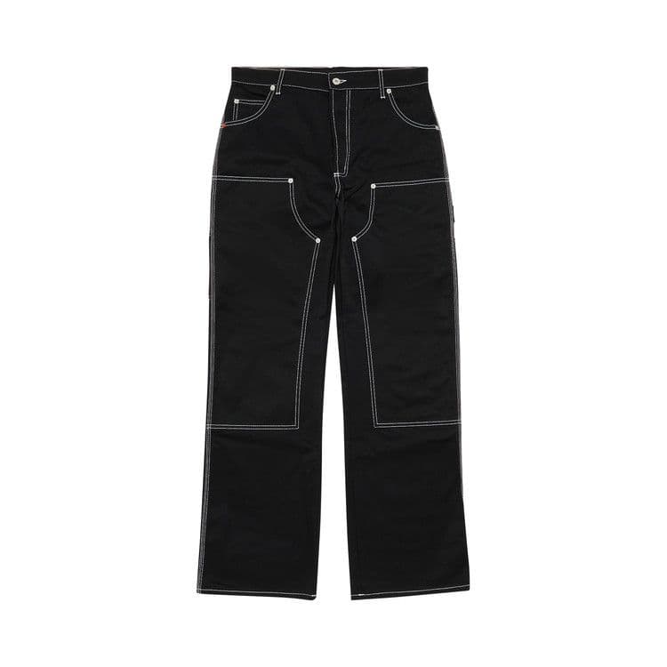 Heron Preston White Stich Canvas Carpenter Pant 'Black' — foto 2